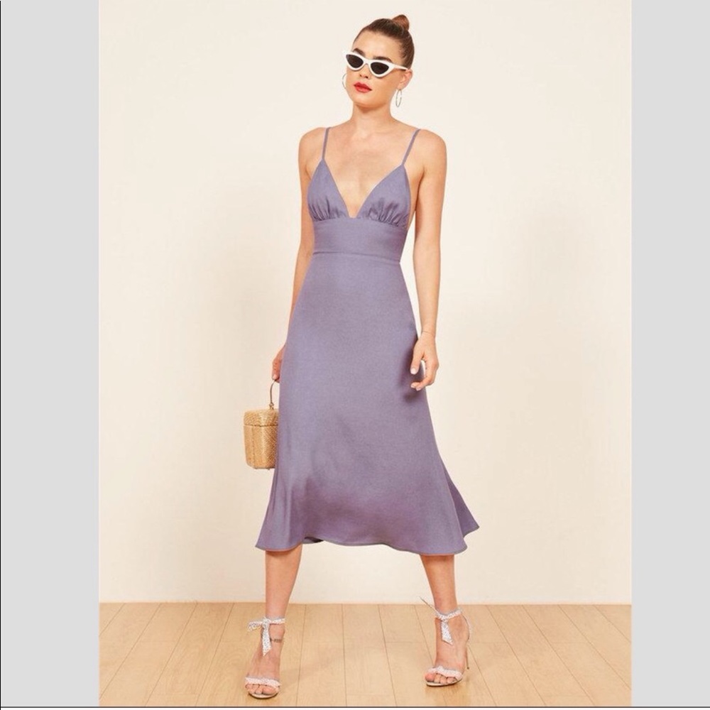 Reformation Talita Dress in Orchid Size 0 BNWT